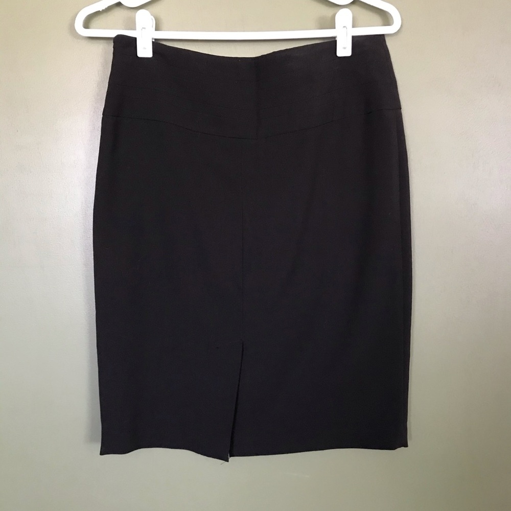 Knee Length Black Pencil Skirt